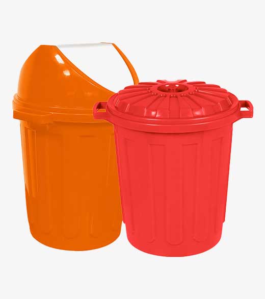 INJECTION MOLDED ROUND DUSTBINS